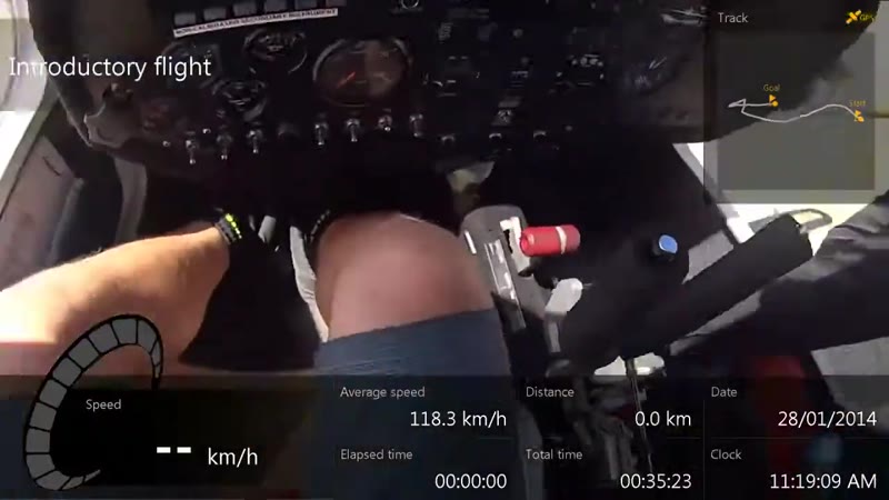 Flying a Jabiru plane at bankstown airport