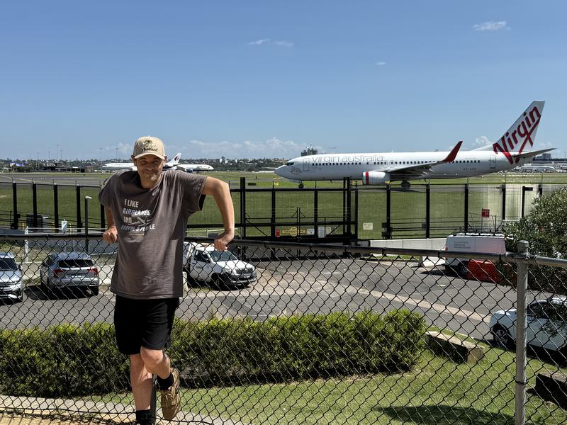 Birthday plane spotting at Sydney airport